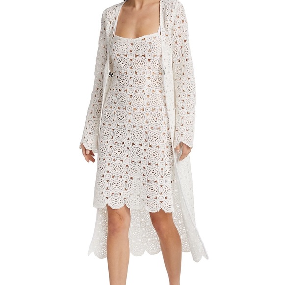 ROTATE Birger Christensen Silke Cotton Slip Dress - Picture 5 of 11